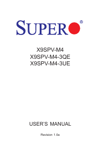 Handleiding Supermicro X9SPV-M4 Moederbord