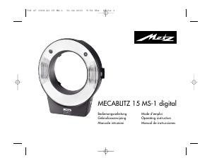 Manual Metz Mecablitz MS-1 Digital Flash