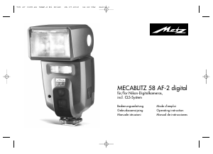 Handleiding Metz Mecablitz 58 AF-2 Digital Flitser