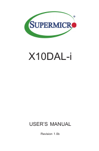 Manual Supermicro X10DAL-i Motherboard