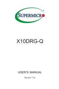 Handleiding Supermicro X10DRG-Q Moederbord