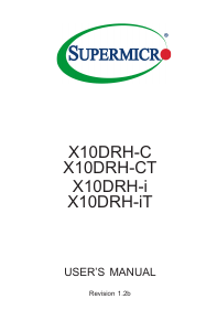 Handleiding Supermicro X10DRH-CT Moederbord