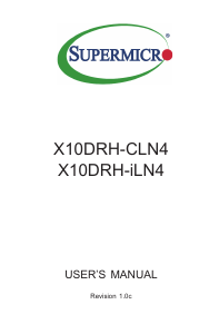 Handleiding Supermicro X10DRH-iLN4 Moederbord