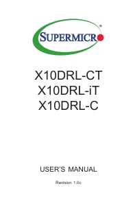 Handleiding Supermicro X10DRL-C Moederbord