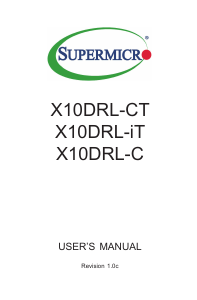 Handleiding Supermicro X10DRL-CT Moederbord