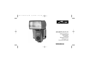 Manual Metz Mecablitz 40 AF-4 N Flash