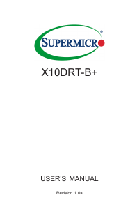 Handleiding Supermicro X10DRT-B+ Moederbord