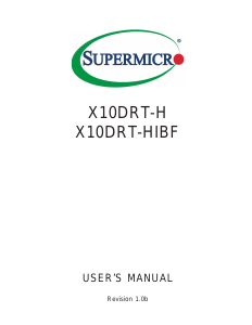 Handleiding Supermicro X10DRT-H Moederbord