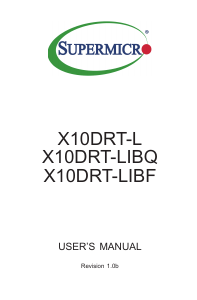 Handleiding Supermicro X10DRT-LIBF Moederbord