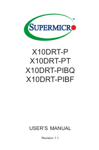 Handleiding Supermicro X10DRT-P Moederbord