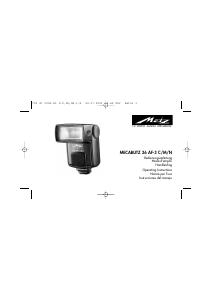 Manual Metz Mecablitz 36 AF-3C Flash