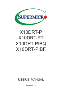 Handleiding Supermicro X10DRT-PIBQ Moederbord