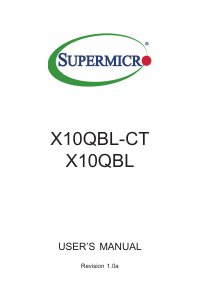 Handleiding Supermicro X10QBL Moederbord