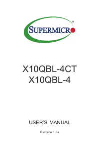 Handleiding Supermicro X10QBL-4 Moederbord