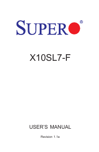 Handleiding Supermicro X10SL7-F Moederbord
