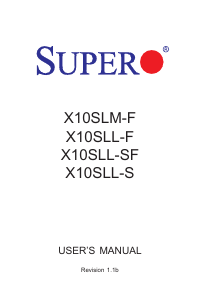 Handleiding Supermicro X10SLL-F Moederbord