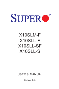 Handleiding Supermicro X10SLM-F Moederbord