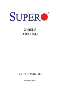 Manual Supermicro X10SLV Motherboard