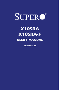 Handleiding Supermicro X10SRA Moederbord