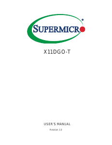 Handleiding Supermicro X11DGO-T Moederbord