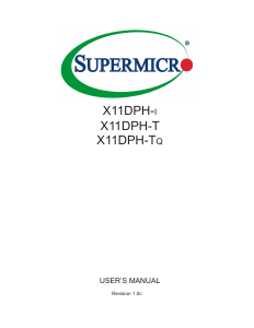 Manual Supermicro X11DPH-Tq Motherboard