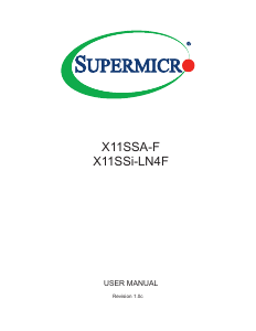 Handleiding Supermicro X11SSA-F Moederbord