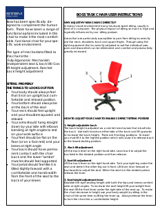 Manual Stem Boss Task 7700 Office Chair