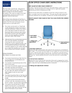 Handleiding Stem Flow Bureaustoel