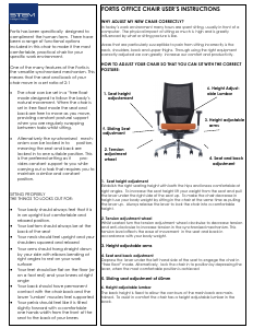 Manual Stem Fortis 3500 Office Chair