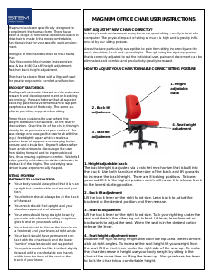 Handleiding Stem Magnum 6600 Bureaustoel