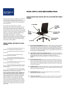 Manual Stem Mono 3600 Office Chair