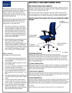 Manual Stem Sitz 7100 Office Chair