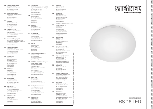 Bruksanvisning Steinel RS 16 LED Lampe