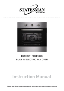 Manual Statesman BSF60WH Oven