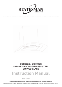 Handleiding Statesman CGH90GS Afzuigkap