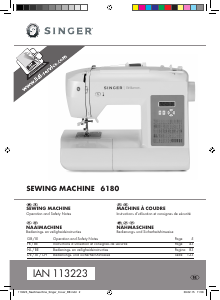 Manual Singer 6180 Brilliance (IAN 113223) Sewing Machine