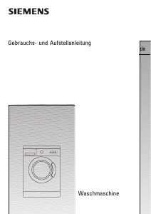 Bedienungsanleitung Siemens WXL1220 Waschmaschine