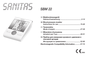 Manual Sanitas SBM 22 Blood Pressure Monitor