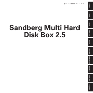 Manual de uso Sandberg Multi 2.5 Disco duro