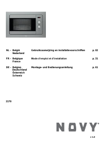 Bedienungsanleitung Novy 2170 Mikrowelle