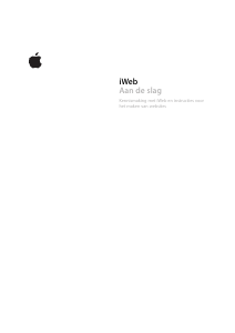 Handleiding Apple iWeb 08