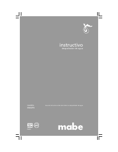 Manual de uso Mabe EM02PB Dispensador de agua