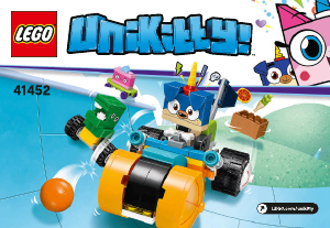 Használati útmutató Lego set 41452 Unikitty Puppycorn herceg háromkerekűje