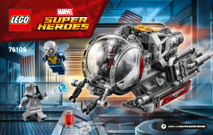 Käyttöohje Lego set 76109 Super Heroes Kvanttimaailman tutkijat