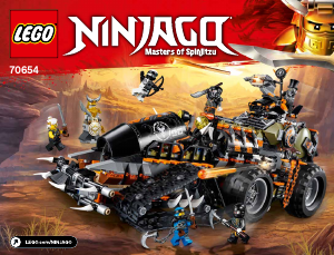Manuale Lego set 70654 Ninjago Turbo-cingolato