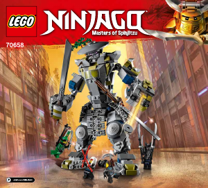 Manual de uso Lego set 70658 Ninjago Titán Oni