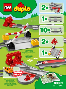 Kullanım kılavuzu Lego set 10882 Duplo Tren Rayları