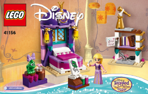 Manual Lego set 41156 Disney Princess Quarto do castelo da Rapunzel