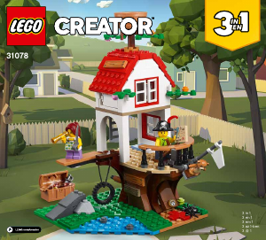 Bruksanvisning Lego set 31078 Creator Skatter i trädkojan