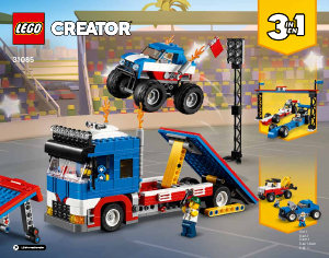 Bedienungsanleitung Lego set 31085 Creator Stunt-Truck-Transporter